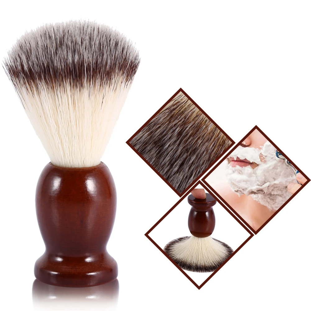 1PC Men Shaving Brush Wooden Handle Soft Nylon Hair Facial Beard Cleaning Salon Barber Tool Safety Razor
1PC Men Shaving Brush Wooden Handle Soft Nylon Hair Facial Beard Cleaning Salon Barber Tool Safety Razor