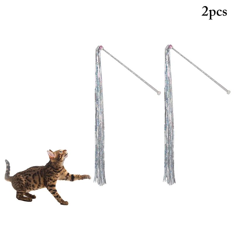 2PCS Cat Teaser Wand Tassel Shiny Nonslip Rod Bell Cat Wand Cat Interactive Toy Funny Cat Stick Toys Cat Playing Toy
2PCS Cat Teaser Wand Tassel Shiny Nonslip Rod Bell Cat Wand Cat Interactive Toy Funny Cat Stick Toys Cat Playing Toy