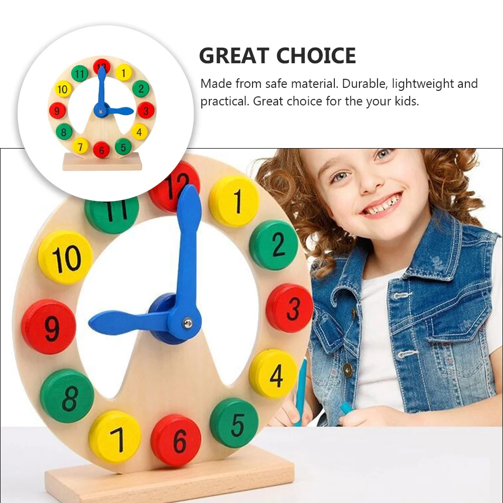 1Pc Wooden 12 Number Clock Toy Children Teaching Aids Educational Toy Time Cognitive Toys Home Decoration
1Pc Wooden 12 Number Clock Toy Children Teaching Aids Educational Toy Time Cognitive Toys Home Decoration