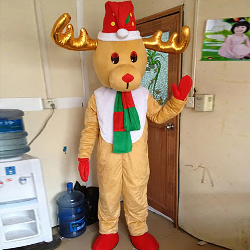 Hot Sale High quality Material Helmet elk Mascot Costume deer Cartoon Apparel Halloween Birthday Cosplay
Hot Sale High quality Material Helmet elk Mascot Costume deer Cartoon Apparel Halloween Birthday Cosplay