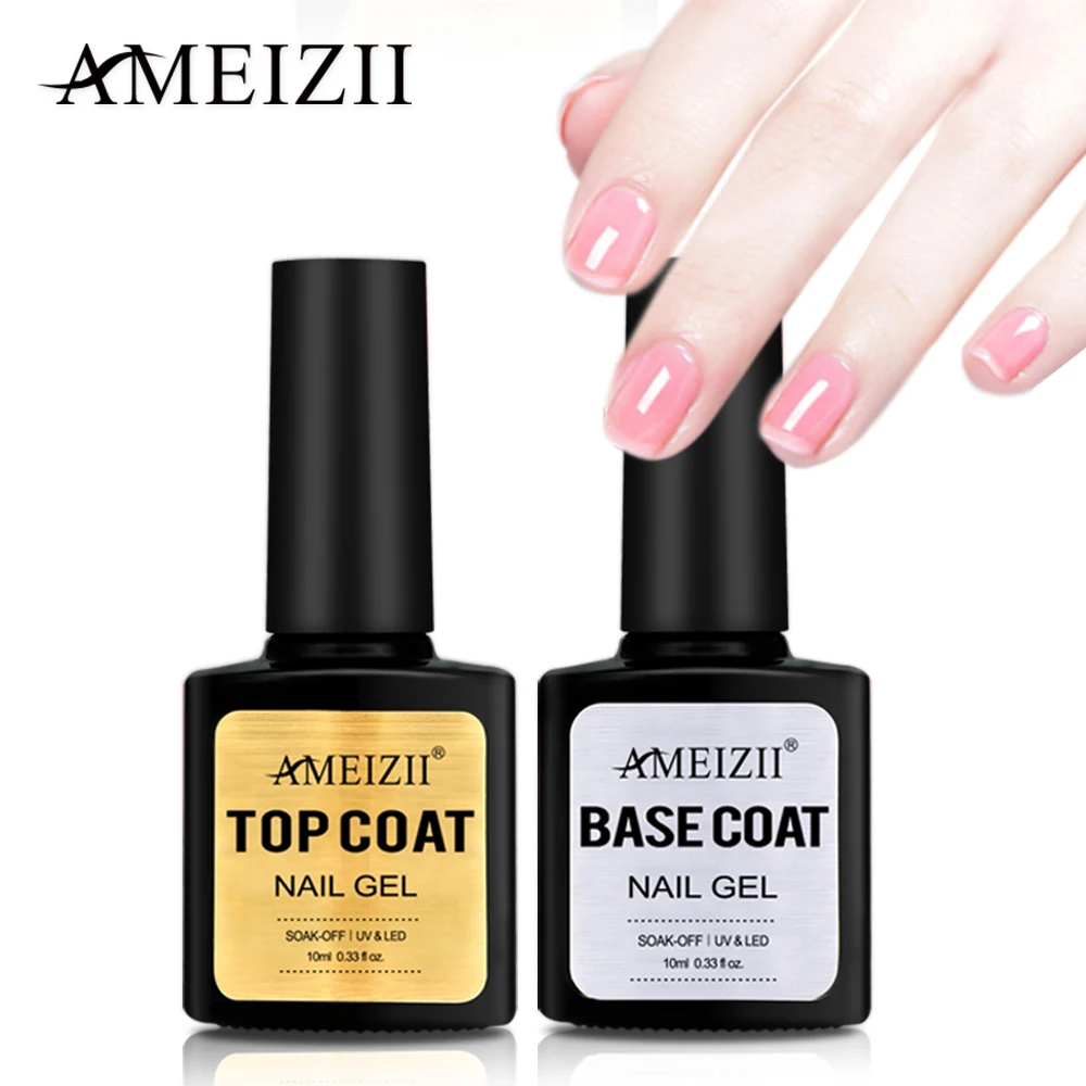 AMEIZII Top Base Coat Soak Off Gel Nail Polish UV LED Nail Primer Builder Fingernail Gel Varnish Transparent Nail Art Lacquer
AMEIZII Top Base Coat Soak Off Gel Nail Polish UV LED Nail Primer Builder Fingernail Gel Varnish Transparent Nail Art Lacquer