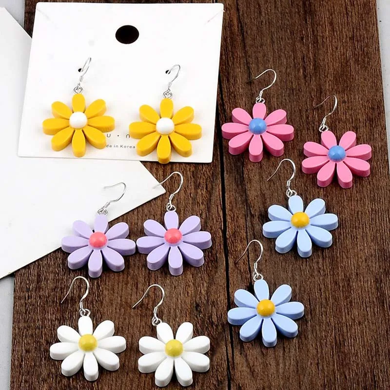 Daisy Flower Dangle For Women Girls Earrings Sweet Temperament Trendy Style Acrylic Daisy Earrings Fashion Jewelry Gifts
Daisy Flower Dangle For Women Girls Earrings Sweet Temperament Trendy Style Acrylic Daisy Earrings Fashion Jewelry Gifts
