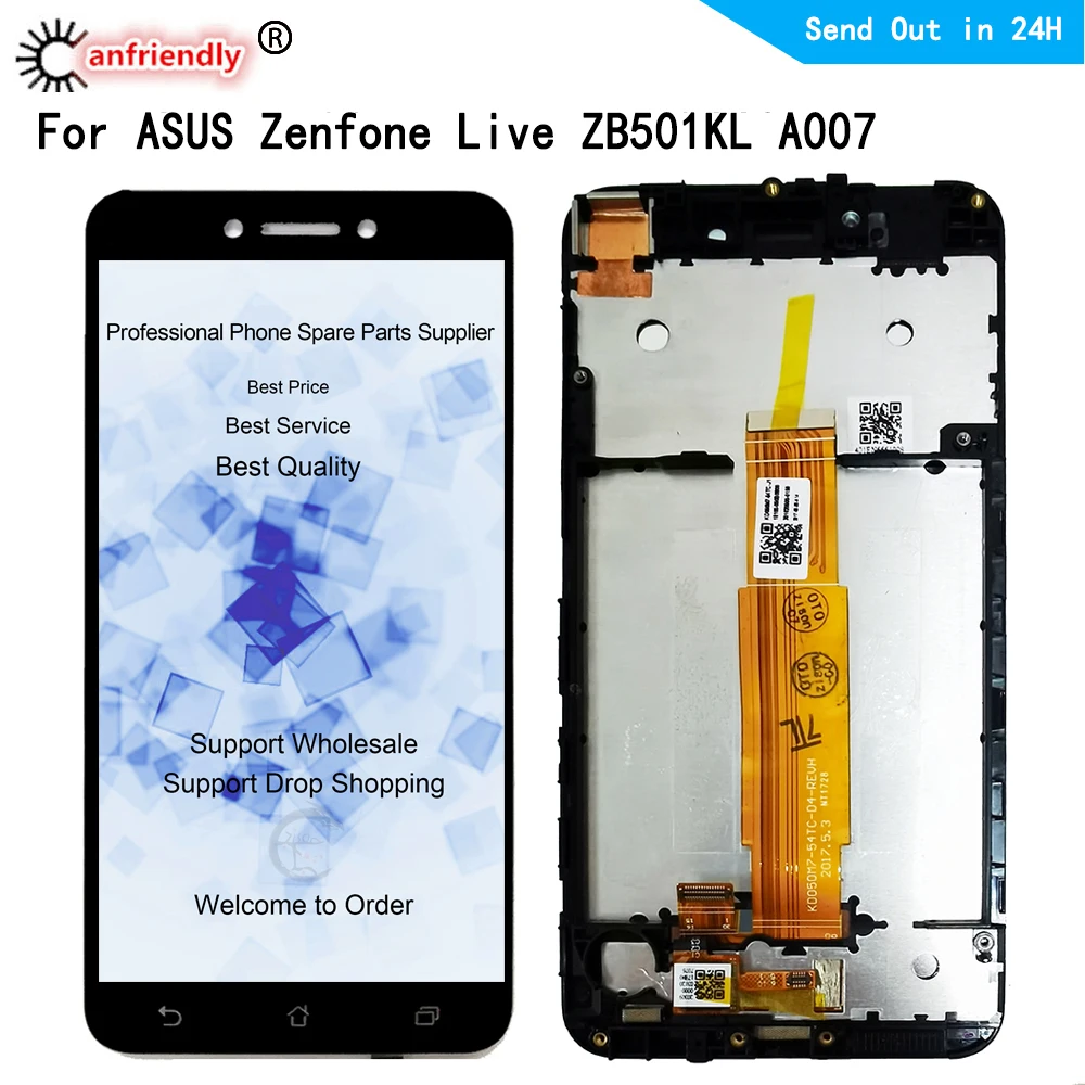 For ASUS Zenfone Live ZB501KL A007 LCD Display+Touch Screen Repair Digitizer with frame Assembly Replacement For Asus ZB501KL
For ASUS Zenfone Live ZB501KL A007 LCD Display+Touch Screen Repair Digitizer with frame Assembly Replacement For Asus ZB501KL