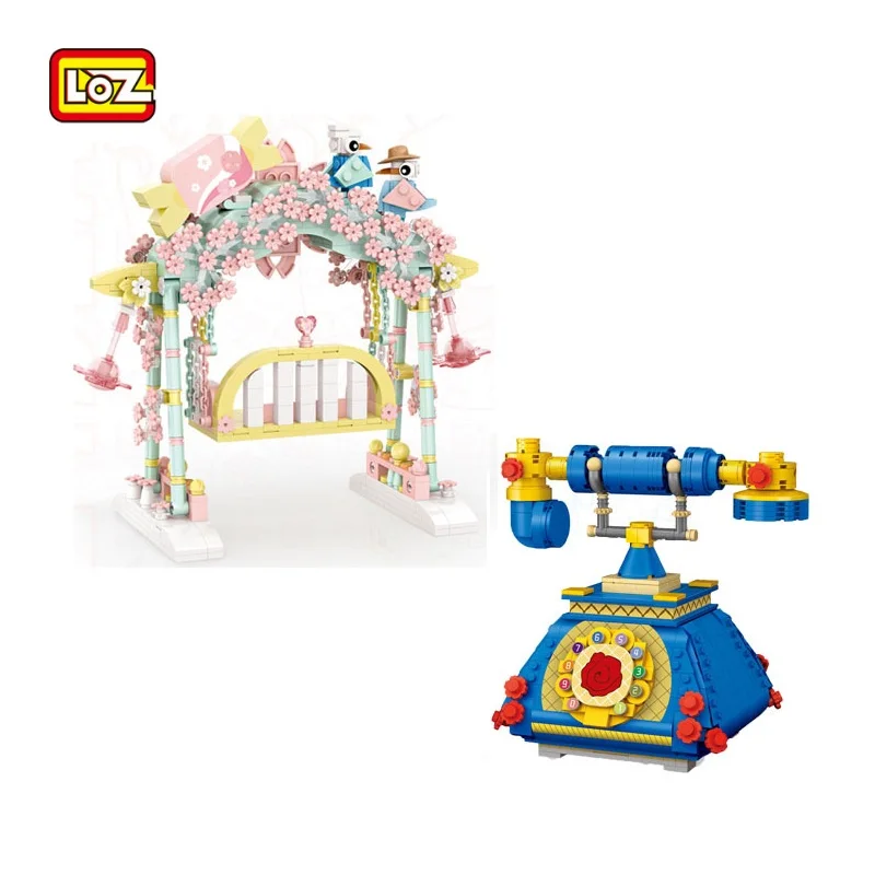 LOZ Blocks Building Bricks Fun Retro Telephone Model Toys for Children Juguetes Kids Gifts Kawaii Swing Chair Girls Present 1124
LOZ Blocks Building Bricks Fun Retro Telephone Model Toys for Children Juguetes Kids Gifts Kawaii Swing Chair Girls Present 1124