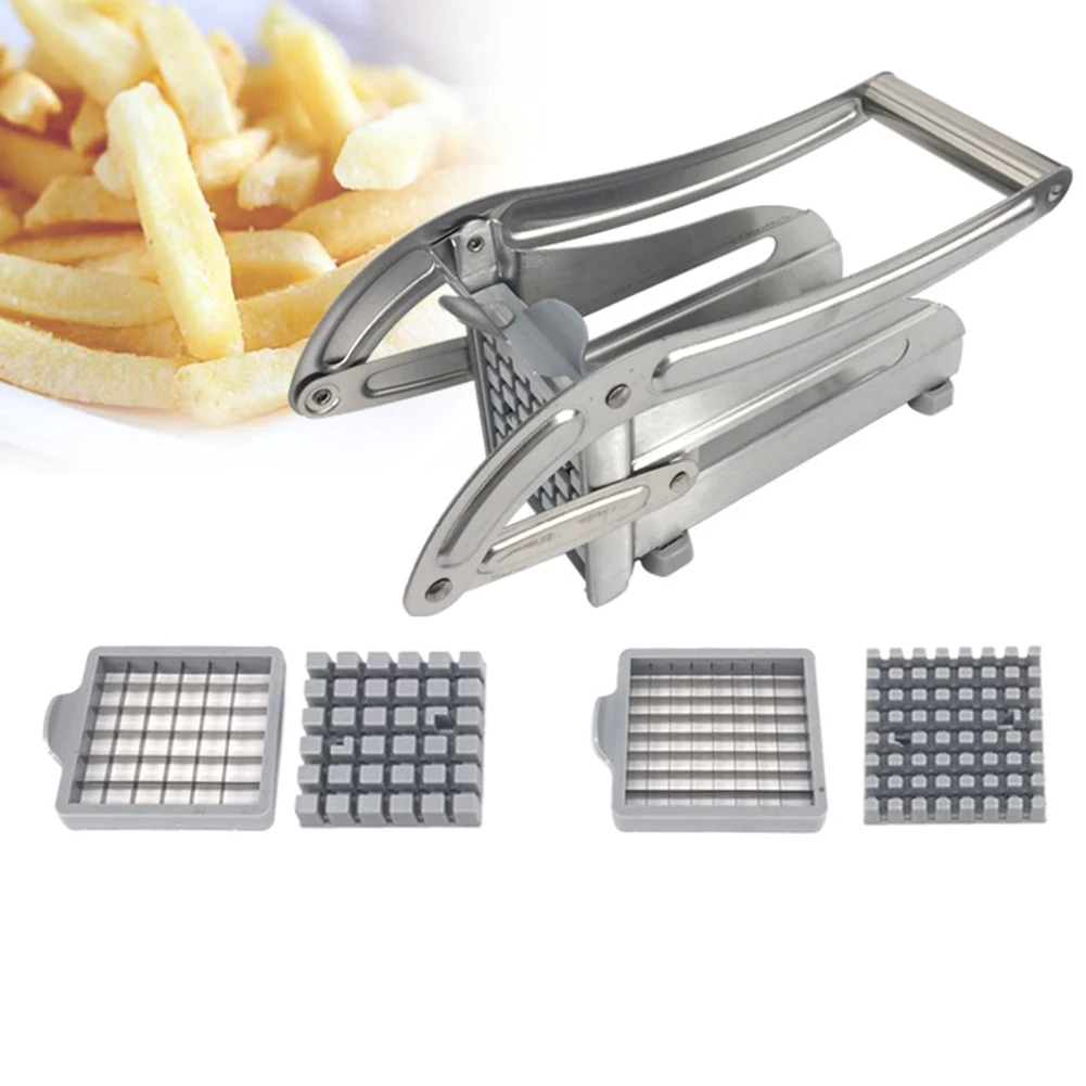 2 Blades Stainless Steel French Fry Potato Cutter Slicer Chipper For Cucumber Vegetables Carrot Stainless Steel Kitchen Tool
2 Blades Stainless Steel French Fry Potato Cutter Slicer Chipper For Cucumber Vegetables Carrot Stainless Steel Kitchen Tool