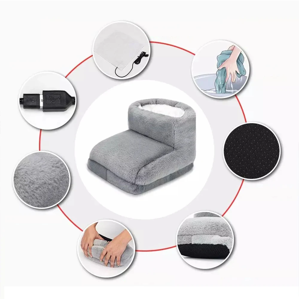 Winter Foot Warmer Built-in USB Electric Foot Warmer Heater Timer Function Safe Start Foot Warmer Foot Heating Pad
Winter Foot Warmer Built-in USB Electric Foot Warmer Heater Timer Function Safe Start Foot Warmer Foot Heating Pad