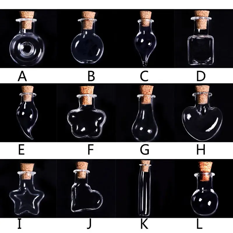 10Pcs Mini Empty Glass Wishing Message Bottle with Cork Stoppers Clear Drifting Jar for Wedding Party DIY Necklace Craft
10Pcs Mini Empty Glass Wishing Message Bottle with Cork Stoppers Clear Drifting Jar for Wedding Party DIY Necklace Craft