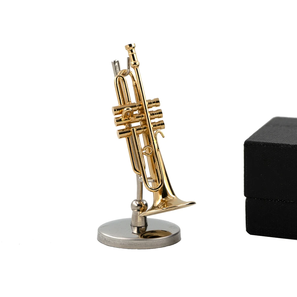 9cm Mini Trumpet Model Musical Instrument Miniature Desk Decor Display Realistic Music Lover Birthday Gift
9cm Mini Trumpet Model Musical Instrument Miniature Desk Decor Display Realistic Music Lover Birthday Gift