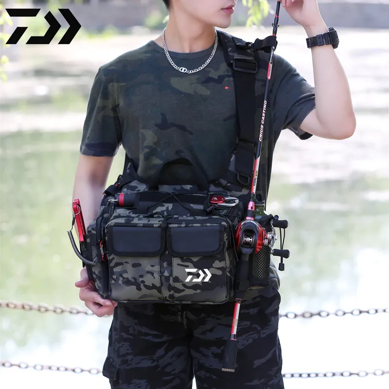 2022 Daiwa Multifunctional Fishing Bags Outdoor Sports Waist Pack Fishing Lures Gear Storage Bags Single Crossbody Bags
2022 Daiwa Multifunctional Fishing Bags Outdoor Sports Waist Pack Fishing Lures Gear Storage Bags Single Crossbody Bags
