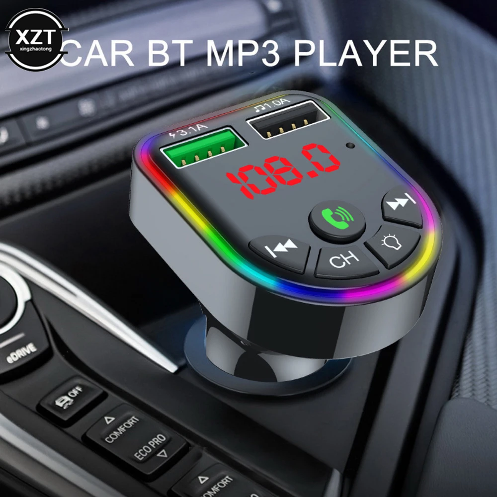 F5 Car MP3 Player Ambient Light Car Cigarette Lighter Bluetooth 5.0 FM Transmitter Car Fast Charger Dual USB TF U Disk Play
F5 Car MP3 Player Ambient Light Car Cigarette Lighter Bluetooth 5.0 FM Transmitter Car Fast Charger Dual USB TF U Disk Play