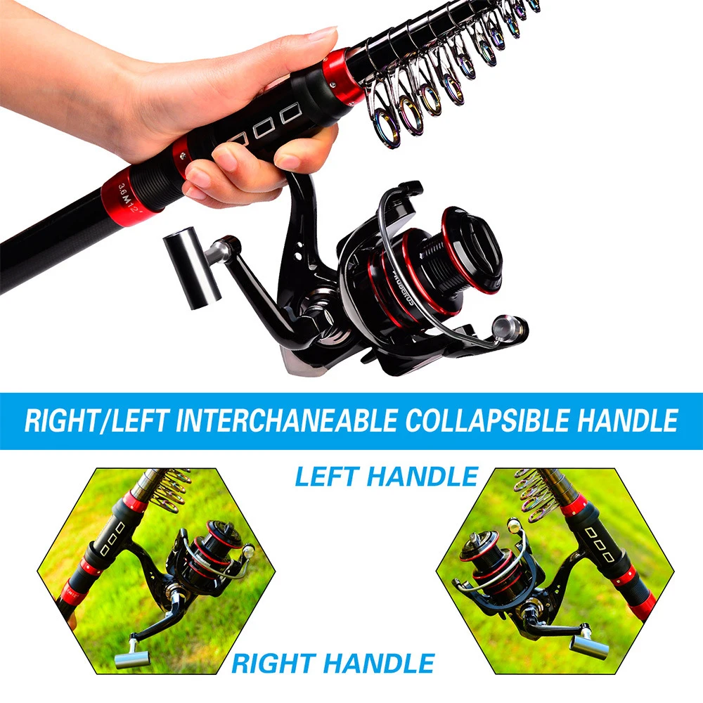 PRO BEROS Fishing Rod Kit Set With RM1000 Spinning Reel Line Telescopic Fishing Pole Lure Hooks Fishing Gear Set For Beginner
PRO BEROS Fishing Rod Kit Set With RM1000 Spinning Reel Line Telescopic Fishing Pole Lure Hooks Fishing Gear Set For Beginner