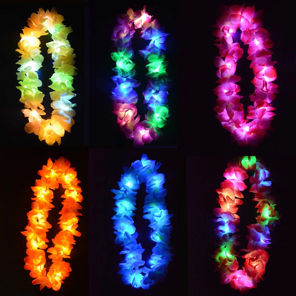 Light Glowing LED Hawaii Hula Luau Flower Leis Garland Necklace Wreath Wedding Rave Neon Birthday Tropical Birthday Party Supply
Light Glowing LED Hawaii Hula Luau Flower Leis Garland Necklace Wreath Wedding Rave Neon Birthday Tropical Birthday Party Supply