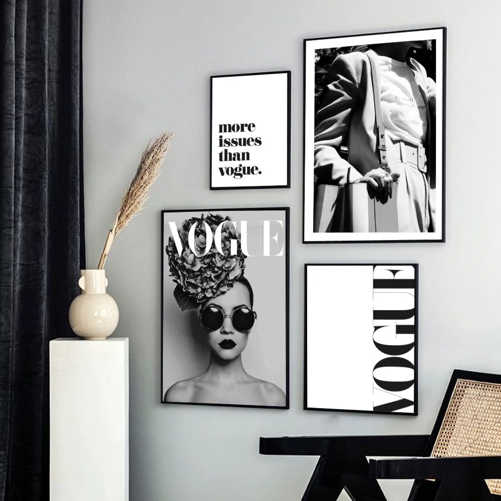 Modern Black White Fashion Girl Posters and Prints English Letter Canvas Painting Wall Pictures For Living Room Home Art Decor
Modern Black White Fashion Girl Posters and Prints English Letter Canvas Painting Wall Pictures For Living Room Home Art Decor