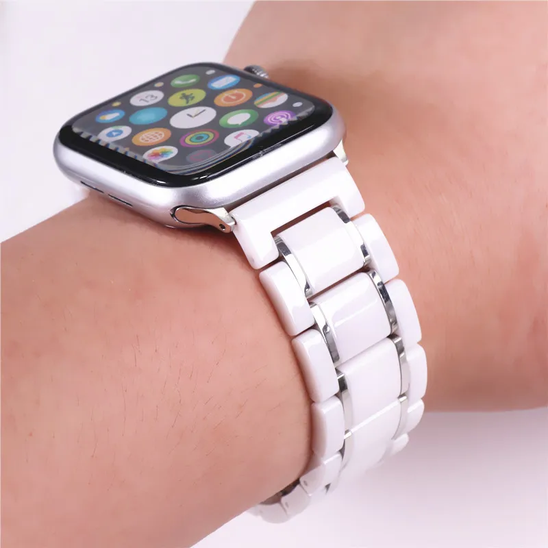 Ceramic Watch Band for Apple Watch 4 5 44mm 40mm Iwatch 6 SE 38mm 42mm Ceramic and Stainless Steel Strap Bracelet Wristband Belt
Ceramic Watch Band for Apple Watch 4 5 44mm 40mm Iwatch 6 SE 38mm 42mm Ceramic and Stainless Steel Strap Bracelet Wristband Belt