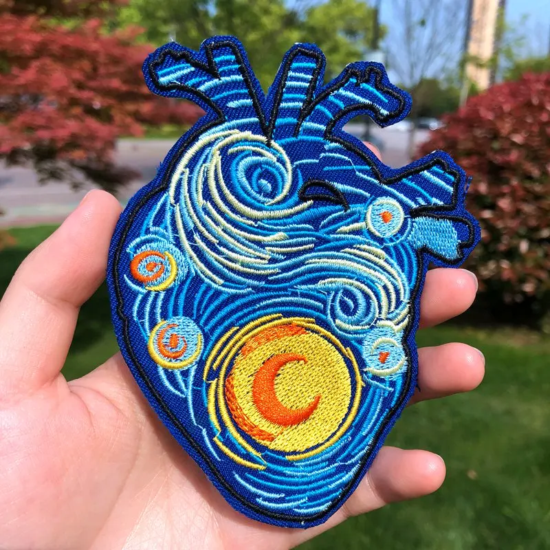 Prajna Colorful Landscape Lung Shape Patch Embroidery Patches For Clothing Van Gogh Iron On Patches On Clothes Stripe Applique
Prajna Colorful Landscape Lung Shape Patch Embroidery Patches For Clothing Van Gogh Iron On Patches On Clothes Stripe Applique