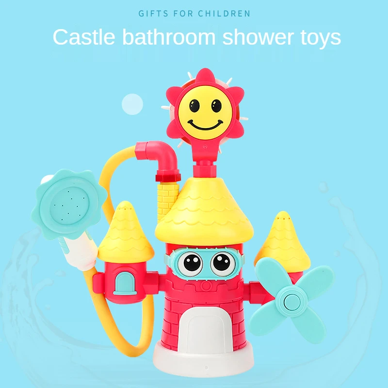 Cartoon Electric Bathtub Sunflower Castle Shower Toys Water Spraying Tool Baby Interactive Water Playing Set For Children Gift
Cartoon Electric Bathtub Sunflower Castle Shower Toys Water Spraying Tool Baby Interactive Water Playing Set For Children Gift
