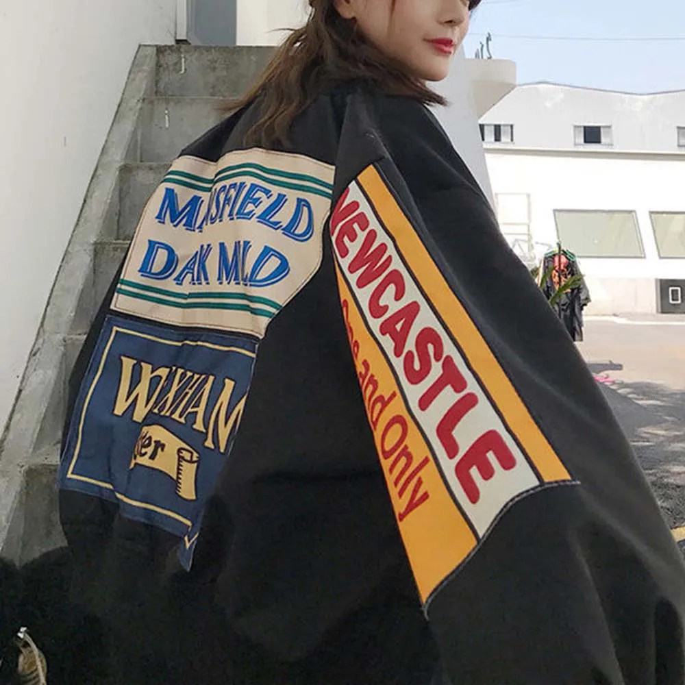 Harajuku Oversized Pocket Button Long-Sleeved Women's Jacket Women's Jacket Printed Bomber Jacket Tops Women Autumn Clothes
Harajuku Oversized Pocket Button Long-Sleeved Women's Jacket Women's Jacket Printed Bomber Jacket Tops Women Autumn Clothes