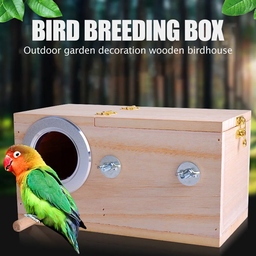 Wooden Bird Breeding Box Cage For Parrot Budgie Nesting House 17.5*19.5*34cm Garden Decoration Bird Wildlife Accessories
Wooden Bird Breeding Box Cage For Parrot Budgie Nesting House 17.5*19.5*34cm Garden Decoration Bird Wildlife Accessories