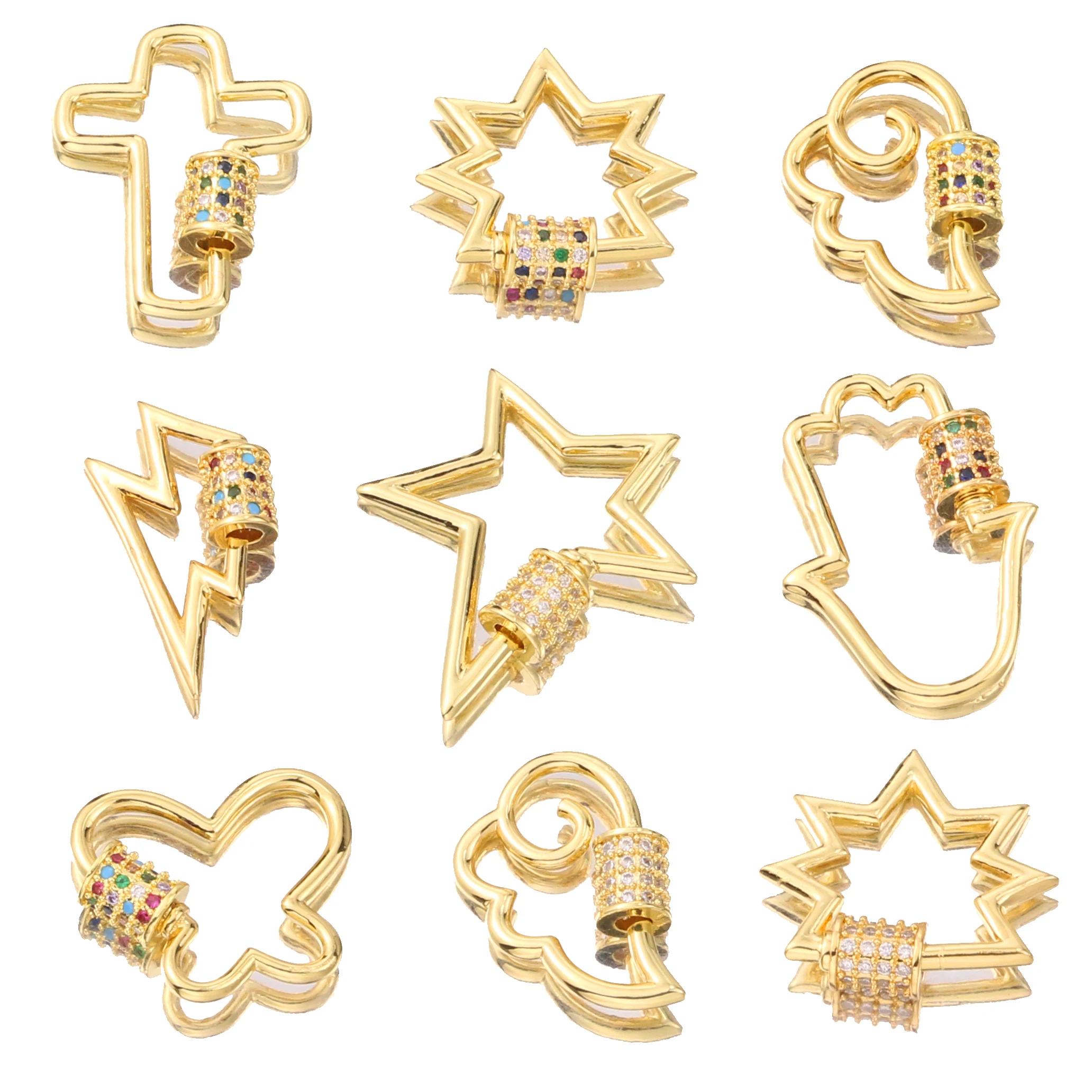 DIY Jewelry Making Trendy Popular Hanging Chain Lock Hook Spiral Clasps DIY Necklace Bracelets Hand Made Supplies Accessories 
DIY Jewelry Making Trendy Popular Hanging Chain Lock Hook Spiral Clasps DIY Necklace Bracelets Hand Made Supplies Accessories