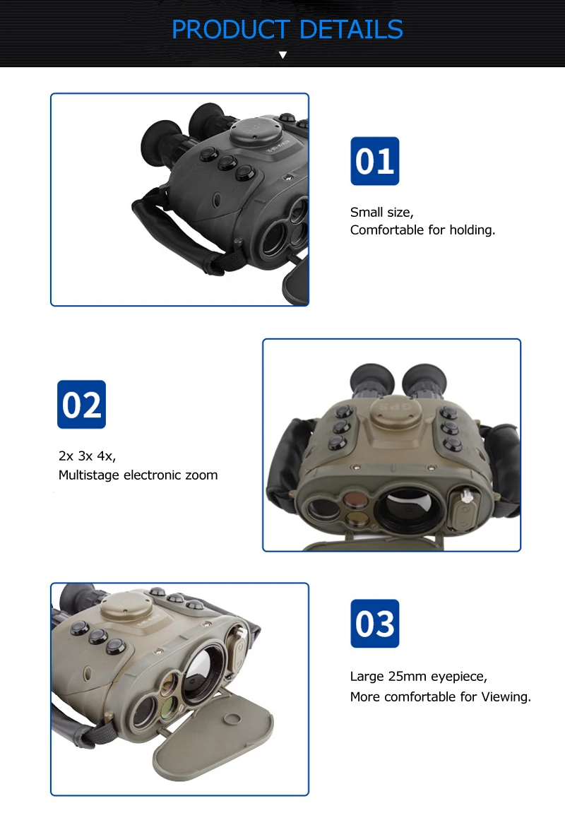 Military GPS + Laser rangefinder + CCD Visible Optical camera + Infrared Thermal imaging night vision Binoculars
Military GPS + Laser rangefinder + CCD Visible Optical camera + Infrared Thermal imaging night vision Binoculars