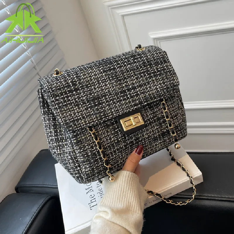 New High Quality Woolen Cloth Handbags Women Bags Designer Messenger Bag Luxury High Capacity Female Shoulder Bag Sac A Main
New High Quality Woolen Cloth Handbags Women Bags Designer Messenger Bag Luxury High Capacity Female Shoulder Bag Sac A Main