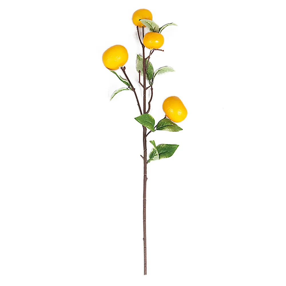 

Home Decoration Flowers Artificial Orange Branches False Oranges Plants Christmas Gifts New Crafts DIY Realistic Rattan