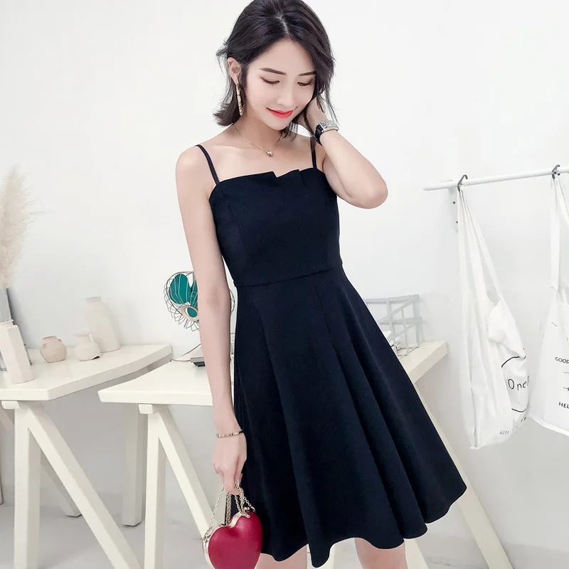 Suspender Dress Women's Spring and Summer Bottoming Skirt 2021 New French Dress French Retro Skinny Little Black Dress 
Suspender Dress Women's Spring and Summer Bottoming Skirt 2021 New French Dress French Retro Skinny Little Black Dress