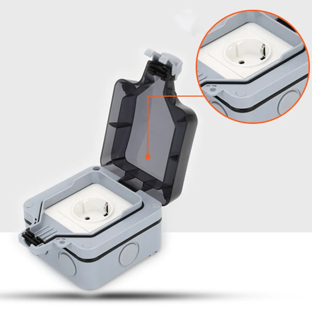 1Pc European Standard German Single-unit Industrial Rainproof Outdoor Waterproof Socket Standard Socket Row IP66 Splashproof Box
1Pc European Standard German Single-unit Industrial Rainproof Outdoor Waterproof Socket Standard Socket Row IP66 Splashproof Box