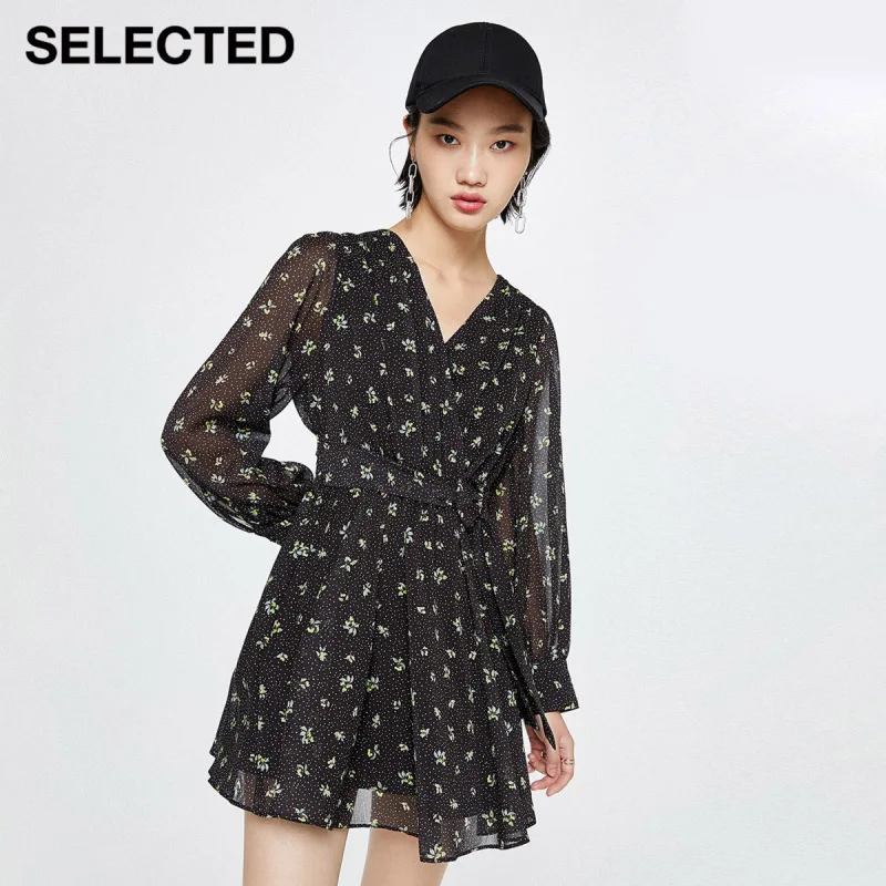 Selected New French Floral V-Neck High Waist Long Sleeve Dress Women M|42122J007
Selected New French Floral V-Neck High Waist Long Sleeve Dress Women M|42122J007