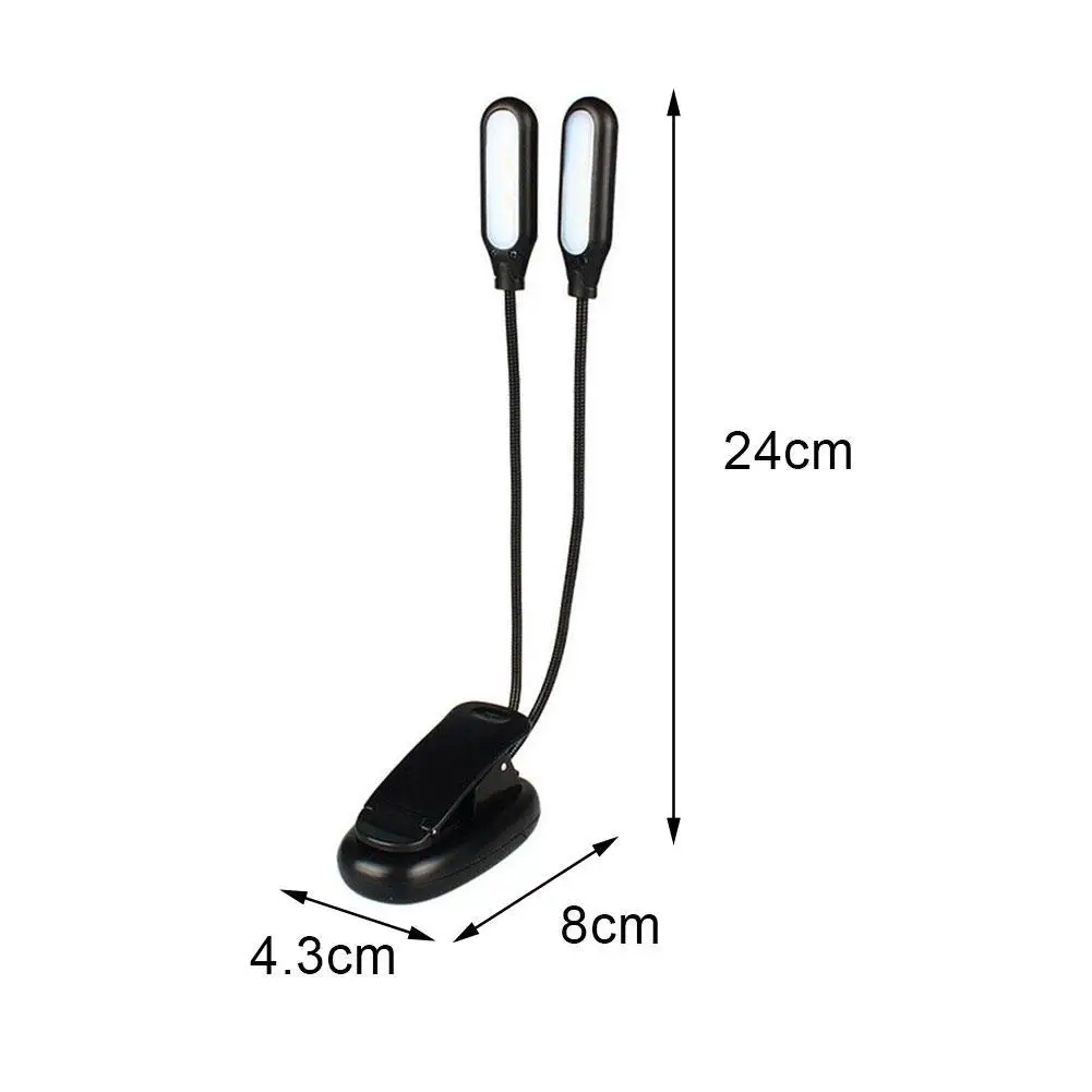 10LED Double Heads Plastic Light With Clip 2 Flexible Arms Lamps For Piano Music Stand Home Office Table Lamp
10LED Double Heads Plastic Light With Clip 2 Flexible Arms Lamps For Piano Music Stand Home Office Table Lamp