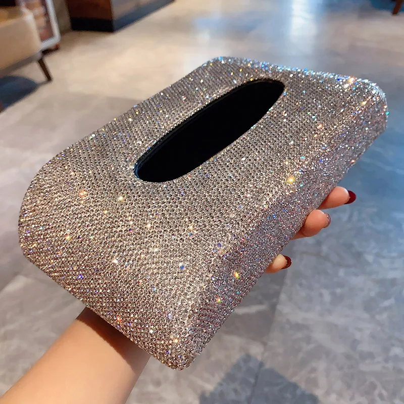 Luxury Crystal Auto Interior Accessories Car Tissue Box Leather Car Storage Box Portable Car Seat Type Napkin Box Festival Gift
Luxury Crystal Auto Interior Accessories Car Tissue Box Leather Car Storage Box Portable Car Seat Type Napkin Box Festival Gift