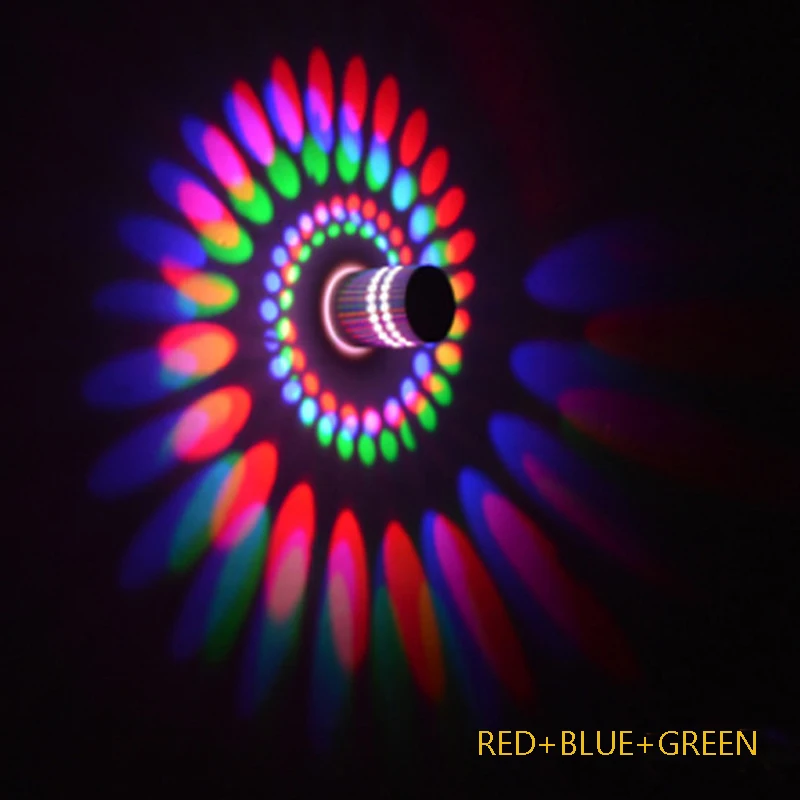 Современный светодиодный потолочный светильник 3 Вт RGB настенное бра для
