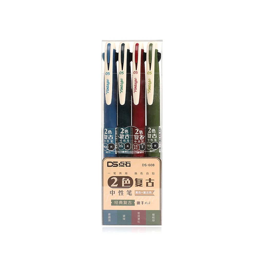 JIANWU 4pcs/set Vintage Color Gel Pens Dark Color Simplicity Gel Pen Journal Writing Student Stationery Kawaii School Supplies
JIANWU 4pcs/set Vintage Color Gel Pens Dark Color Simplicity Gel Pen Journal Writing Student Stationery Kawaii School Supplies