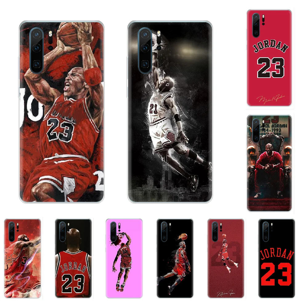 Фото Баскетбол 23 Jordan черный мягкий чехол для телефона из ТПУ Huawei P8 P9 P10 P20 P30 Pro Lite smart Z 2017