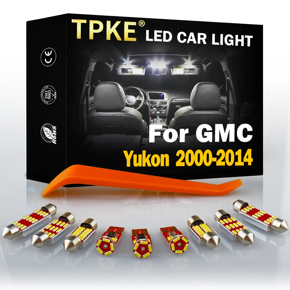 TPKE For 2000-2013 2014 GMC Yukon White Car Accessories Canbus Error Free LED Interior Light Kit Reading Map Dome License Lamp
TPKE For 2000-2013 2014 GMC Yukon White Car Accessories Canbus Error Free LED Interior Light Kit Reading Map Dome License Lamp