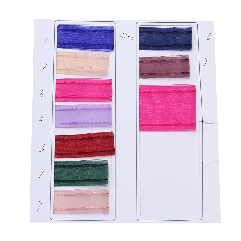 100yards 25mm 50mm double double stitched stripes organza sheer ribbon for hair bow diy accessories bouquet flower packing bow
100yards 25mm 50mm double double stitched stripes organza sheer ribbon for hair bow diy accessories bouquet flower packing bow