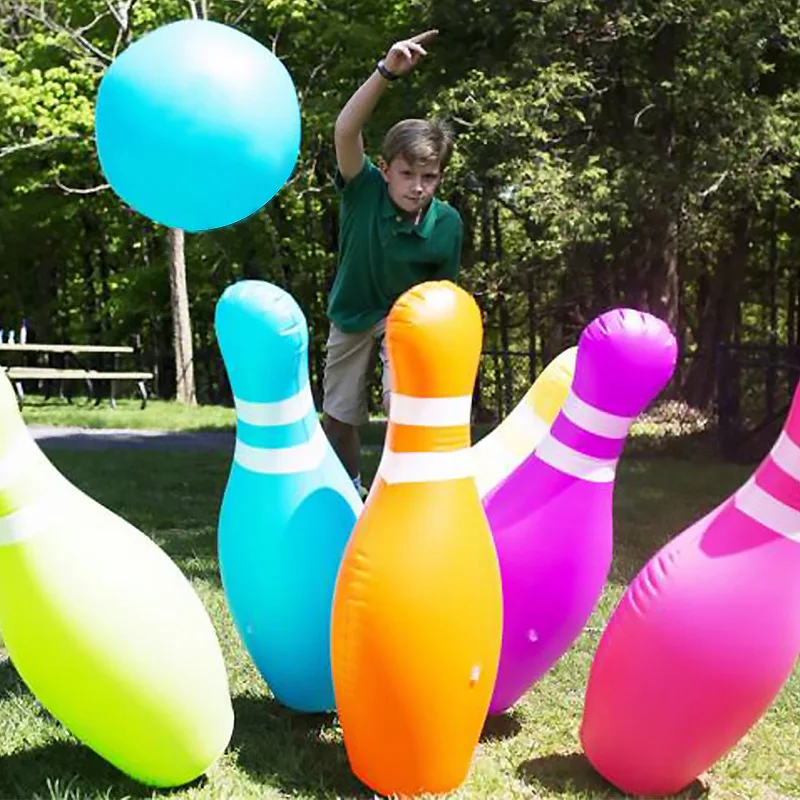 

2021 New Novelty Place Giant Inflatable Bowling Set for Kids Outdoor Lawn Yard Game Ball Children's Outdoor Game Student Gift