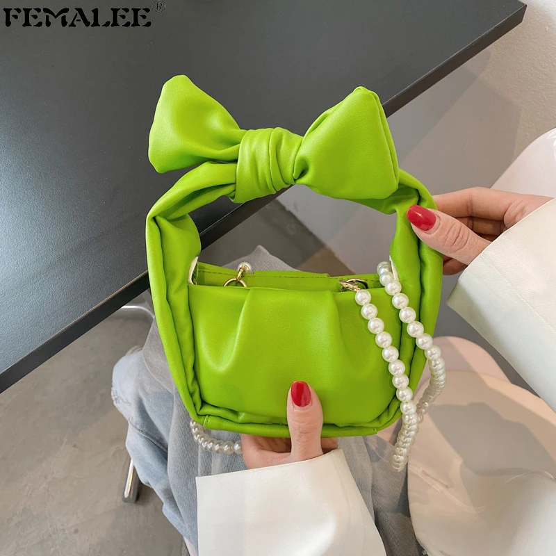 Женские летние плиссированные кошельки и сумочки из мягкой искусственной кожи с рюшами и жемчужными цепочками, сумки с бантом и ручками для...
Женские летние плиссированные кошельки и сумочки из мягкой искусственной кожи с рюшами и жемчужными цепочками, сумки с бантом и ручками для...