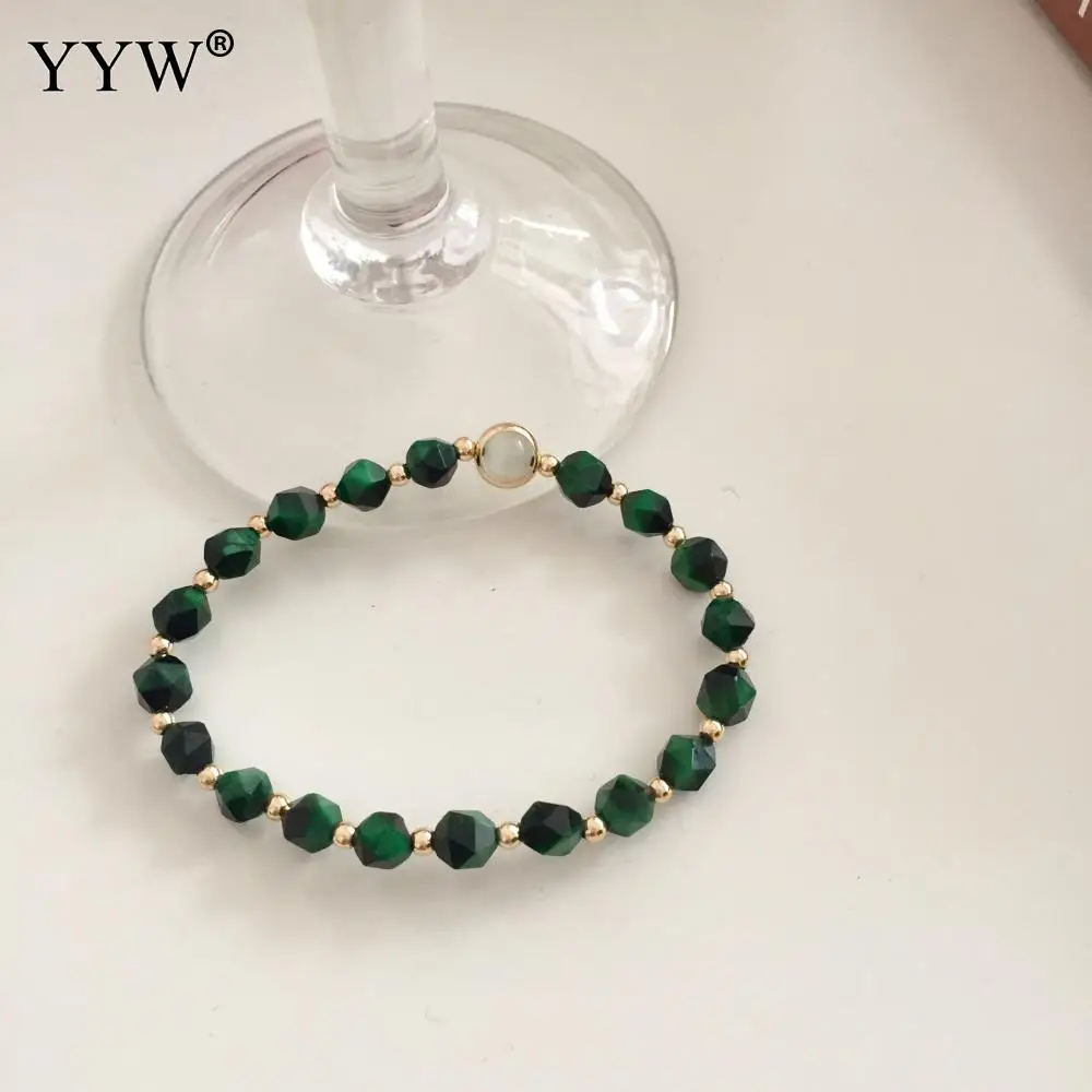 Natural Faceted Green Tiger Eye Bracelet Fashion All-Match Crystal Bracelet Single Circle White Bracelet For Female Daily Wear
Natural Faceted Green Tiger Eye Bracelet Fashion All-Match Crystal Bracelet Single Circle White Bracelet For Female Daily Wear