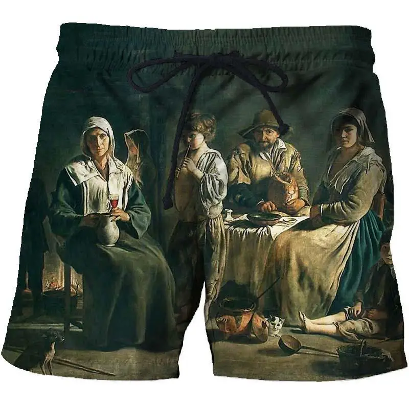 2021 summer men's new trend art loose breathable quick-drying beach pants world famous painting 3D printing casual shorts
2021 summer men's new trend art loose breathable quick-drying beach pants world famous painting 3D printing casual shorts