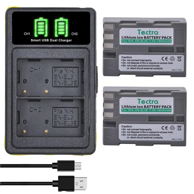 1800mAh EN-EL3e EN EL3e Camera Battery +Dual Charger for Nikon EN-EL3e and Nikon D50, D70, D70s, D80, D90, D100, D200, D300
1800mAh EN-EL3e EN EL3e Camera Battery +Dual Charger for Nikon EN-EL3e and Nikon D50, D70, D70s, D80, D90, D100, D200, D300