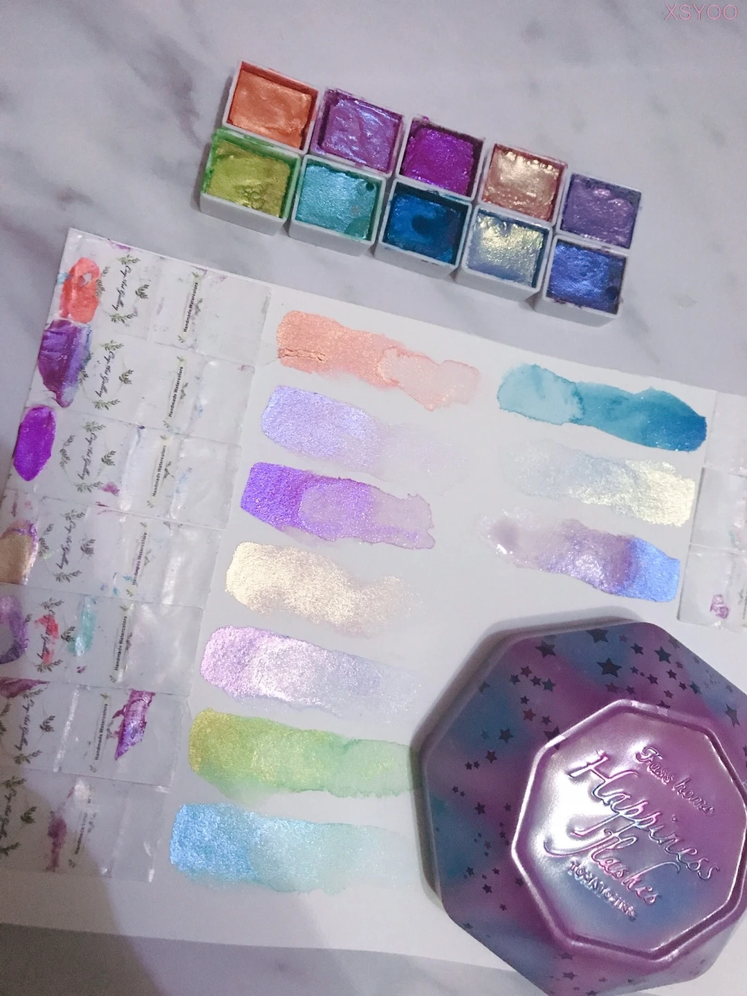10 Color Handmade Metallic Watercolor Paint Set Pearlescent Nail Paint Solid Pigment Shimmer Water Color For School Art Supplies
10 Color Handmade Metallic Watercolor Paint Set Pearlescent Nail Paint Solid Pigment Shimmer Water Color For School Art Supplies