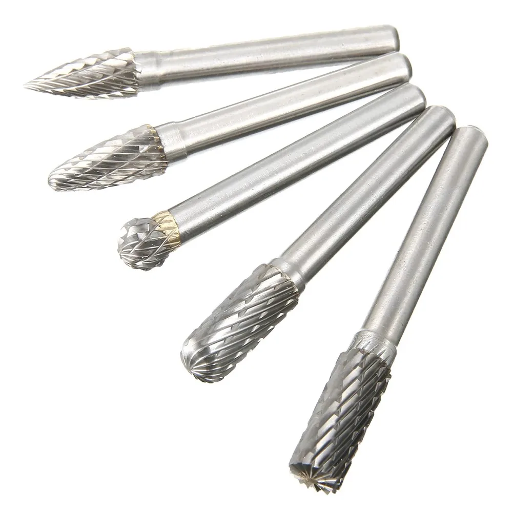 5 Pcs Burrs Drill Bit Cutter Tool Tungsten Carbide Rotary Point Polishing Head W/ 6mm Shank Rotary File For Polisher Parts
5 Pcs Burrs Drill Bit Cutter Tool Tungsten Carbide Rotary Point Polishing Head W/ 6mm Shank Rotary File For Polisher Parts