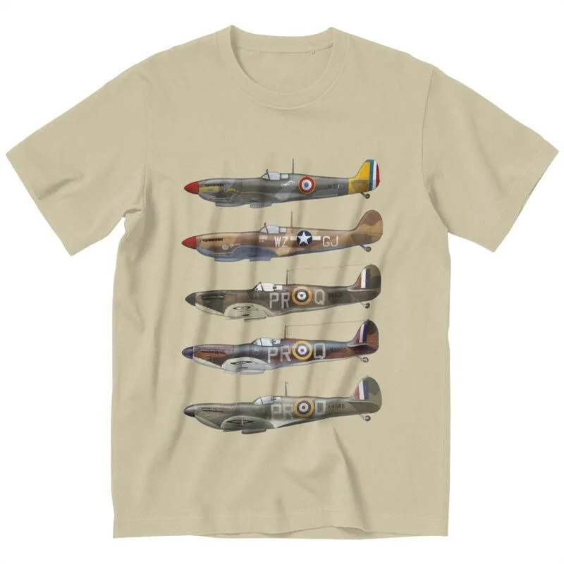 Supermarine Spitfire T Shirt Men Short Sleeve Cotton T-shirt Fighter Plane WW2 War Pilot Aircraft Airplane Tee Graphic Tshirt
Supermarine Spitfire T Shirt Men Short Sleeve Cotton T-shirt Fighter Plane WW2 War Pilot Aircraft Airplane Tee Graphic Tshirt