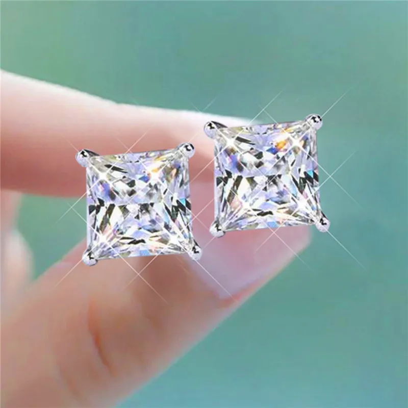 Luxury Female 4/5/6/7mm Crystal Zircon Stone Earrings Small Silver Color White Earrings Vintage Double Stud Earrings For Women
Luxury Female 4/5/6/7mm Crystal Zircon Stone Earrings Small Silver Color White Earrings Vintage Double Stud Earrings For Women