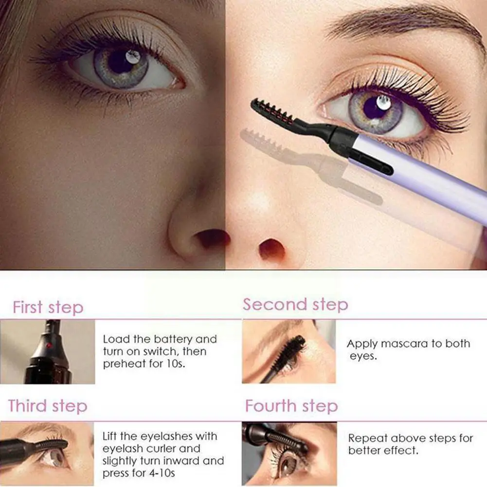 Portable Makeup Electric Heated Eyelash Curler Long Perm Lash Lasting Eye Eye Lash Clip Automatic Heated Tool Eyelashes Cur L5H8
Portable Makeup Electric Heated Eyelash Curler Long Perm Lash Lasting Eye Eye Lash Clip Automatic Heated Tool Eyelashes Cur L5H8