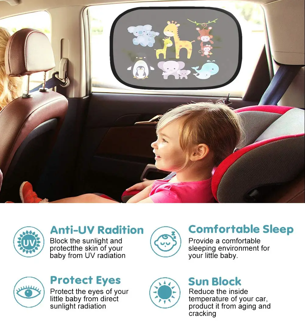 Car Sun Shades Car Window Shades for Rear and Side Window Car Heat Shield Protect Baby Window Shade
Car Sun Shades Car Window Shades for Rear and Side Window Car Heat Shield Protect Baby Window Shade