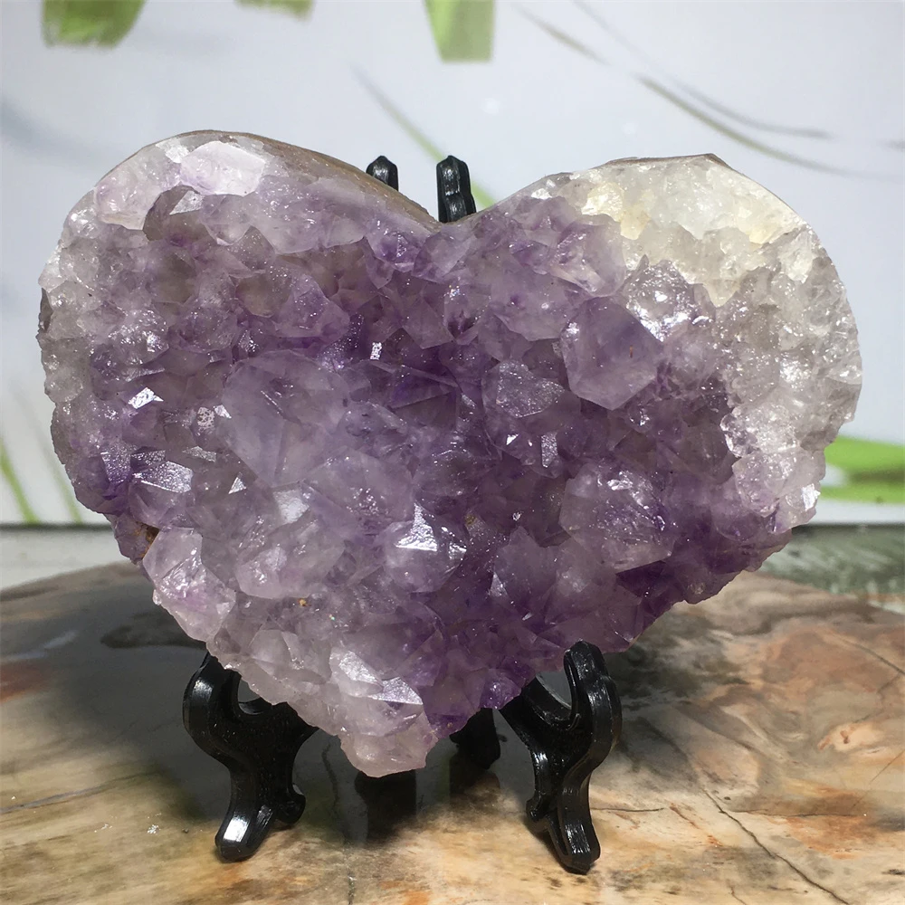 Natural Stone Purple Amethyst Geode Crystal Cluster Quartz Heart Reiki Healing Druzy Gem Mineral Handcraft Decoration Collection
Natural Stone Purple Amethyst Geode Crystal Cluster Quartz Heart Reiki Healing Druzy Gem Mineral Handcraft Decoration Collection