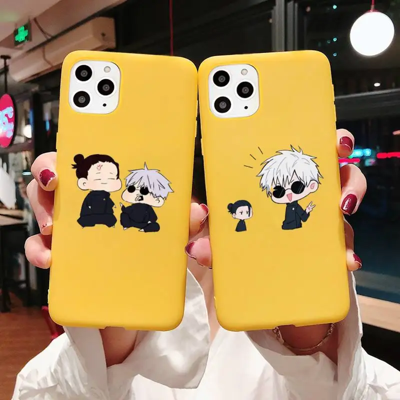 Jujutsu Kaisen cute cartoon painting Phone Case Yellow Candy Color for iPhone 11 12 mini pro XS MAX 8 7 6 6S Plus X SE 2020 XR
Jujutsu Kaisen cute cartoon painting Phone Case Yellow Candy Color for iPhone 11 12 mini pro XS MAX 8 7 6 6S Plus X SE 2020 XR