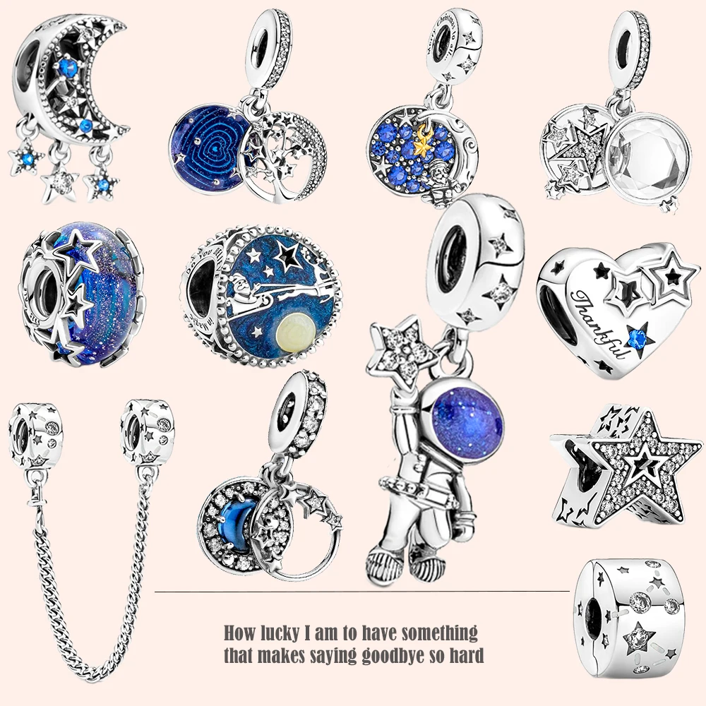 2021 New 925 Sterling Silver Starry Sky Star Monn Charms Pendants Fit Original Charm Bracelet For Wome Holiday Jewellery Gift
2021 New 925 Sterling Silver Starry Sky Star Monn Charms Pendants Fit Original Charm Bracelet For Wome Holiday Jewellery Gift